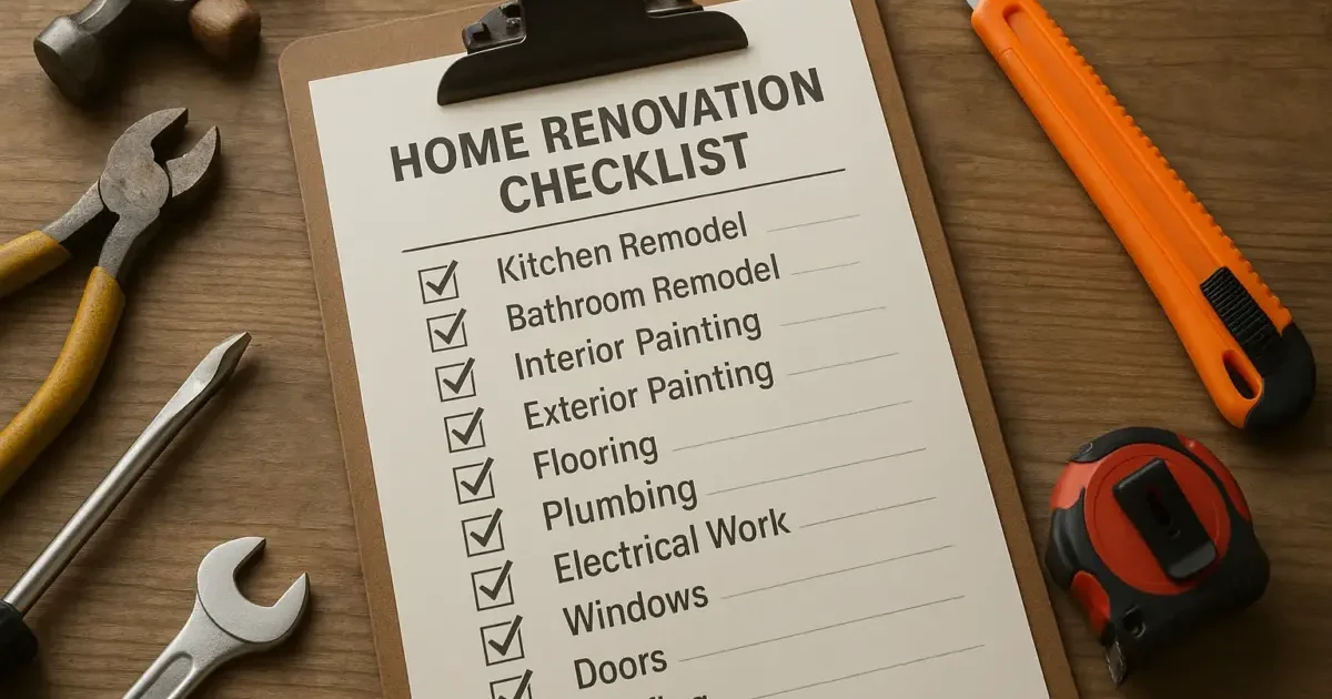 Elenco completo dei lavori per ristrutturare casa